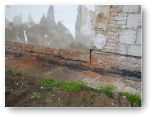 Horizontalsperre nachtr�glich eingebracht